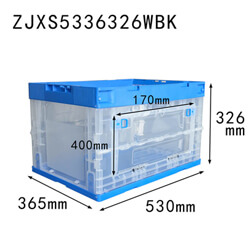 front open 530*360*326 mm collapsible storage box and crates