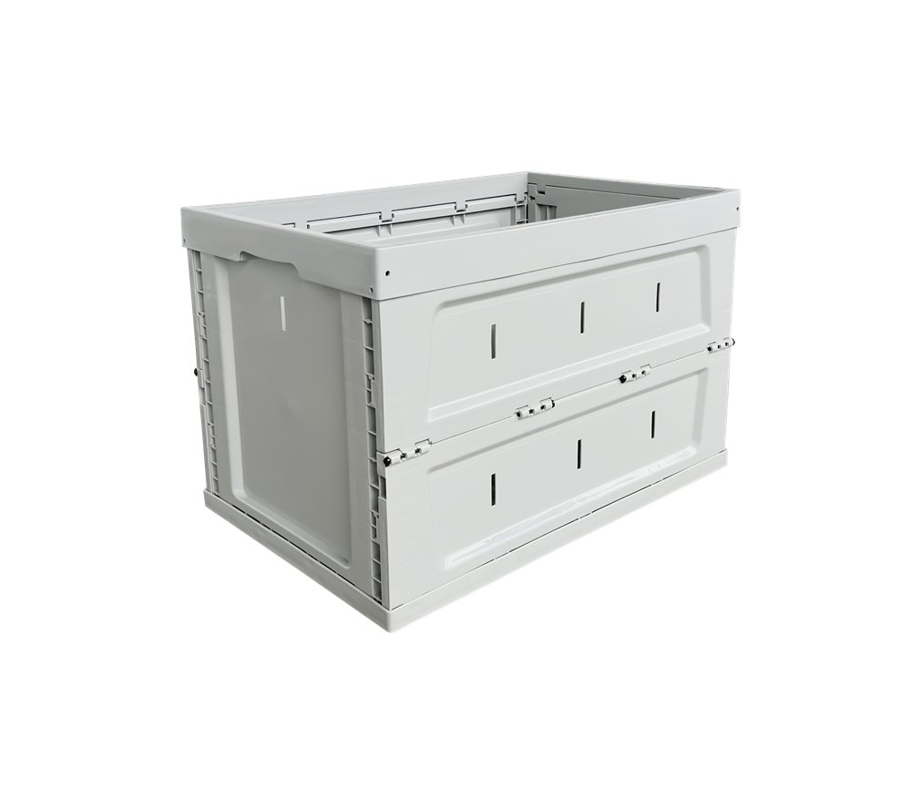 600x400x400 mm  solid box type plastic foldable box crates