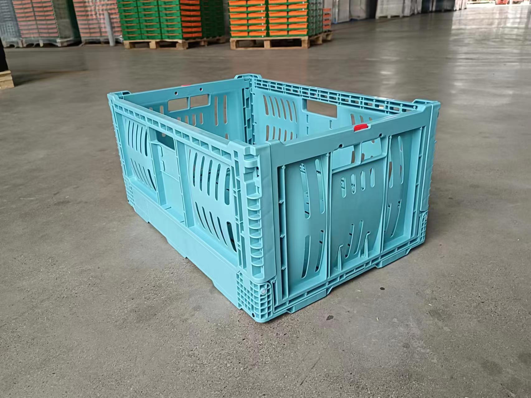 600x400x280 mm Multipurpose use PP material vented type plastic collapsible  crate